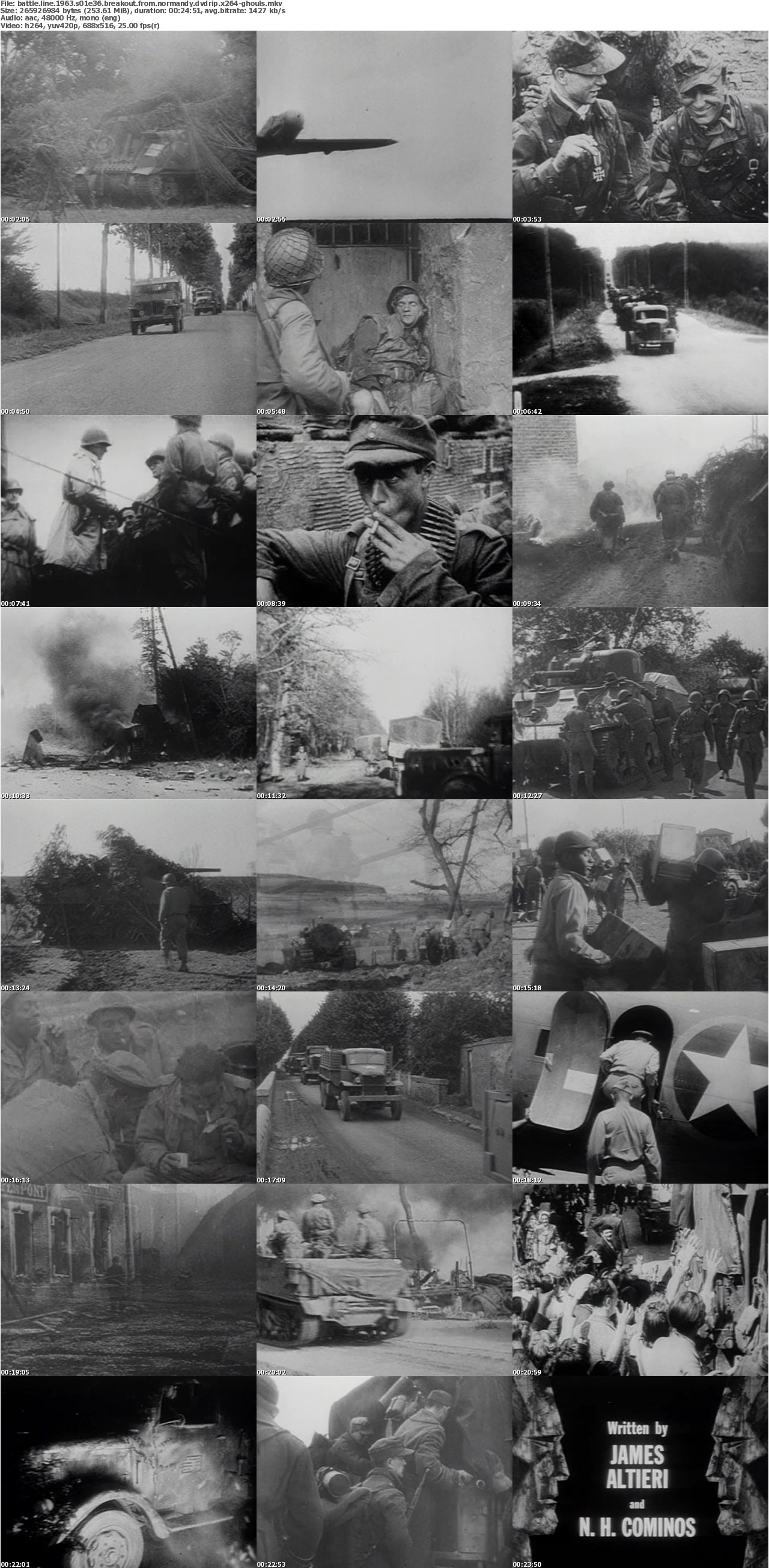 Battle Line 1963 S01E36 Breakout From Normandy DVDRip x264-GHOULS