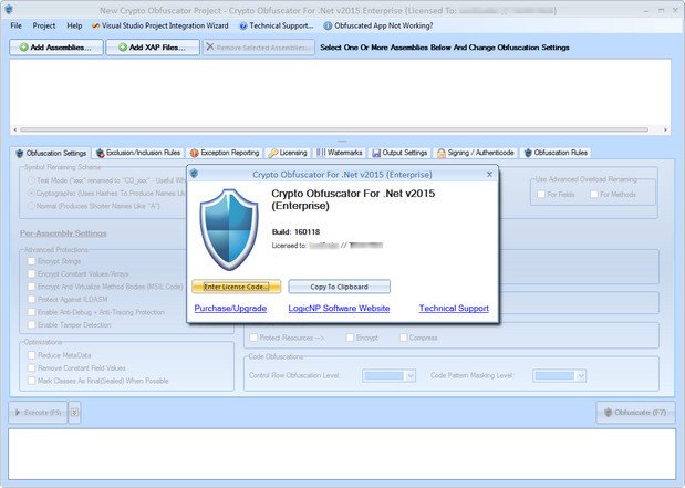 Crypto Obfuscator For .Net 2015 Build 160118 Enterprise 