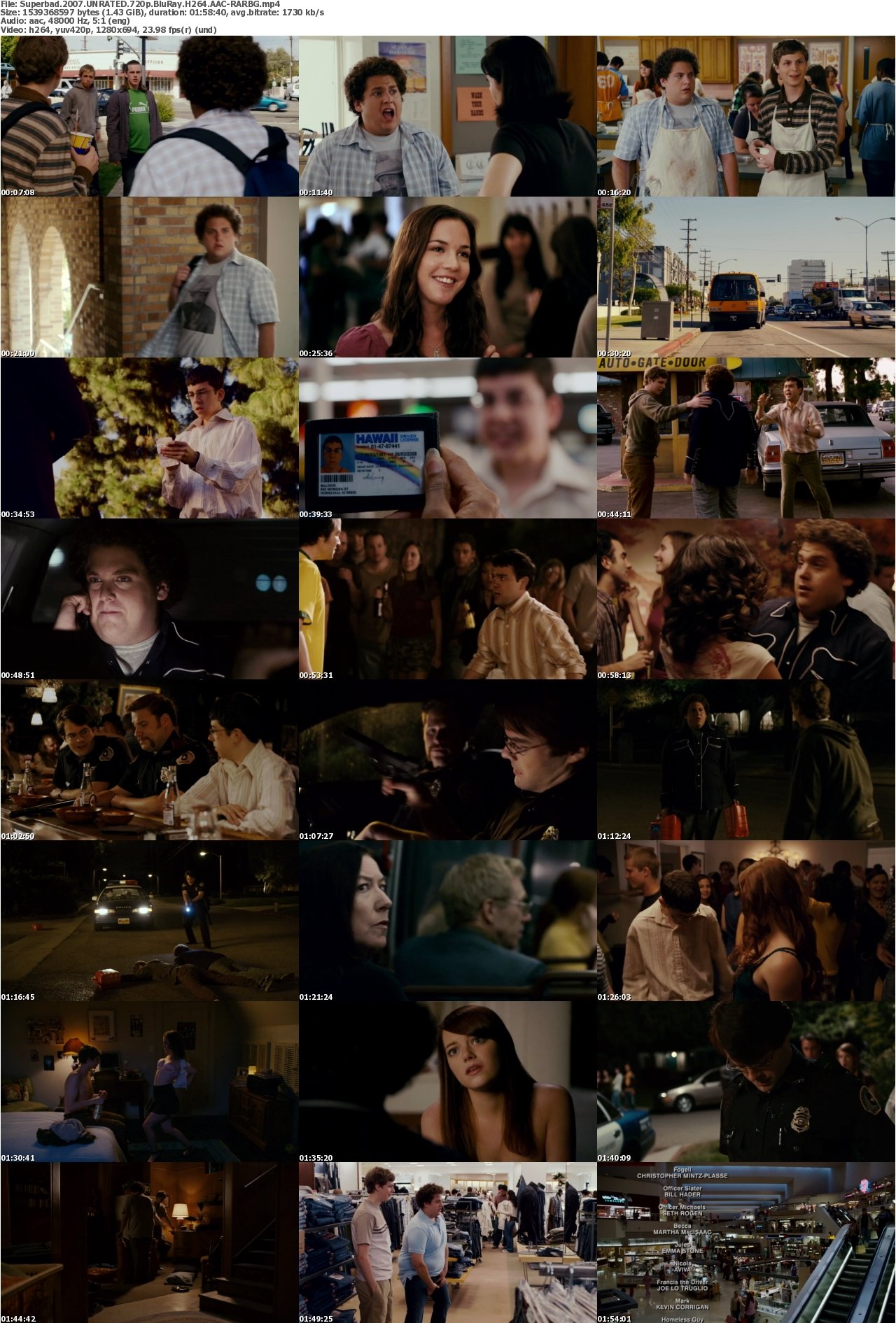 Superbad 2007 UNRATED 720p BluRay H264 AAC-RARBG