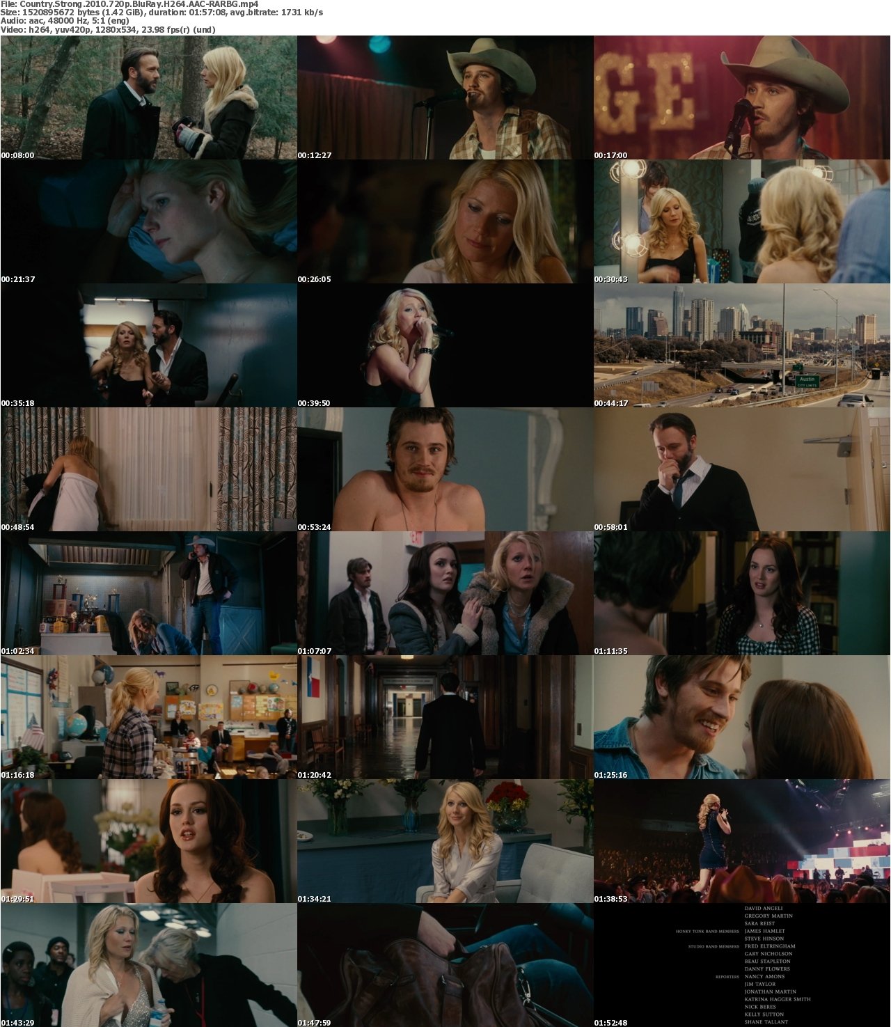 Country Strong 2010 720p BluRay H264 AAC-RARBG