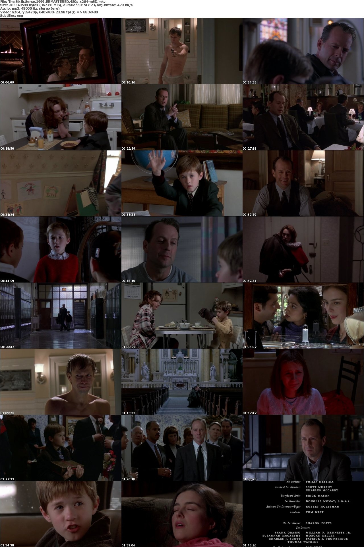 The Sixth Sense 1999 REMASTERED 480p x264-mSD