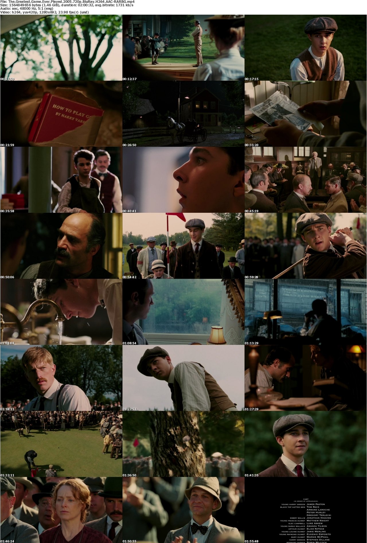The Greatest Game Ever Played 2005 720p BluRay H264 AAC-RARBG