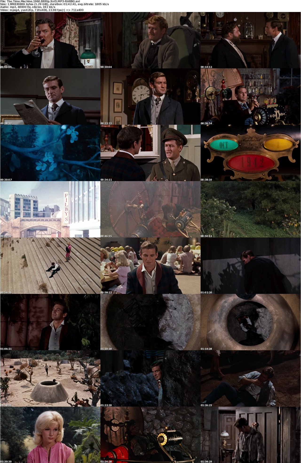 The Time Machine 1960 BRRip XviD MP3-RARBG