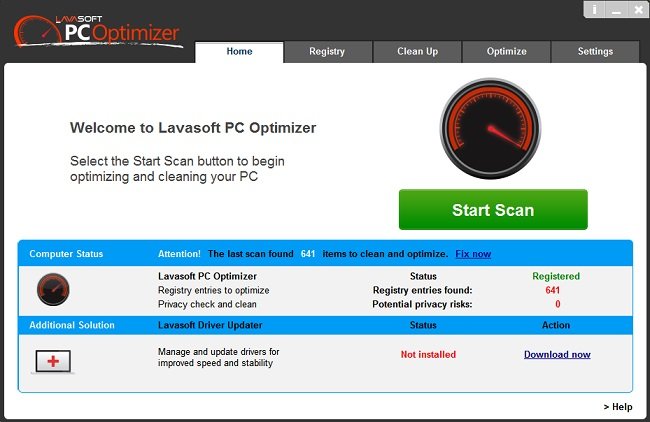 Lavasoft PC Optimizer 3.2.0.0