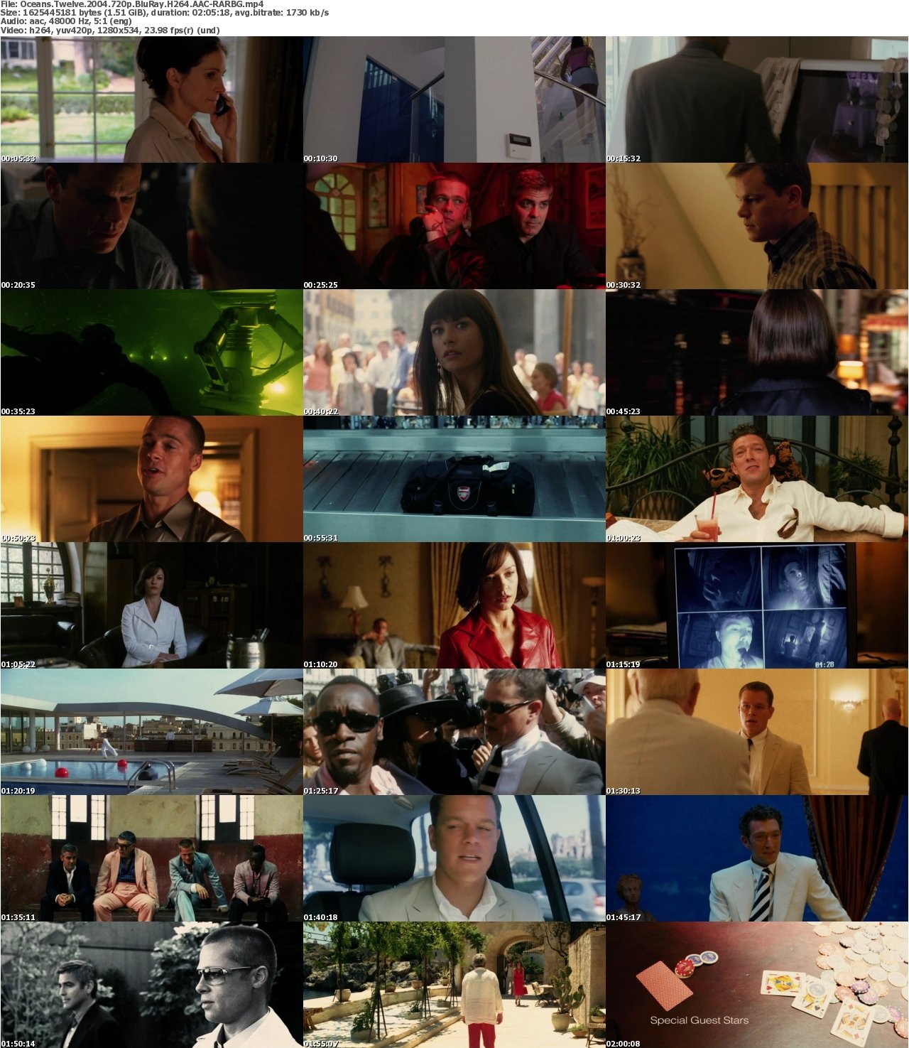 Oceans Twelve 2004 720p BluRay H264 AAC-RARBG