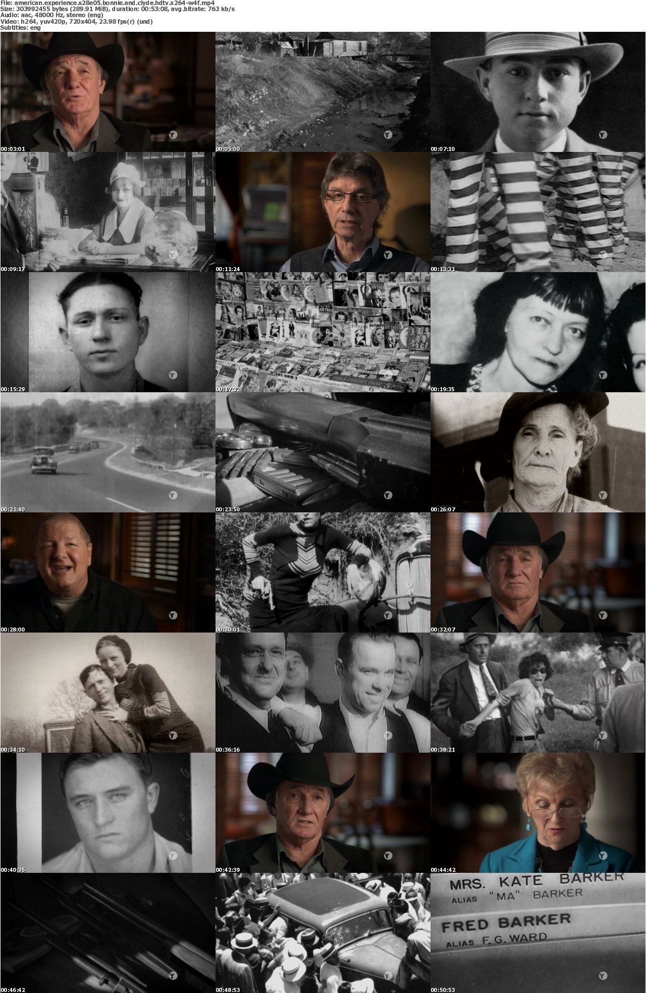 American Experience S28E05 Bonnie and Clyde HDTV x264-W4F
