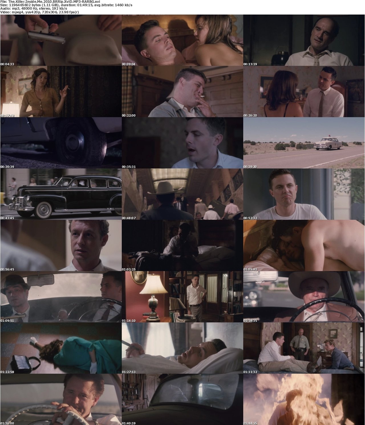 The Killer Inside Me 2010 BRRip XviD MP3-RARBG