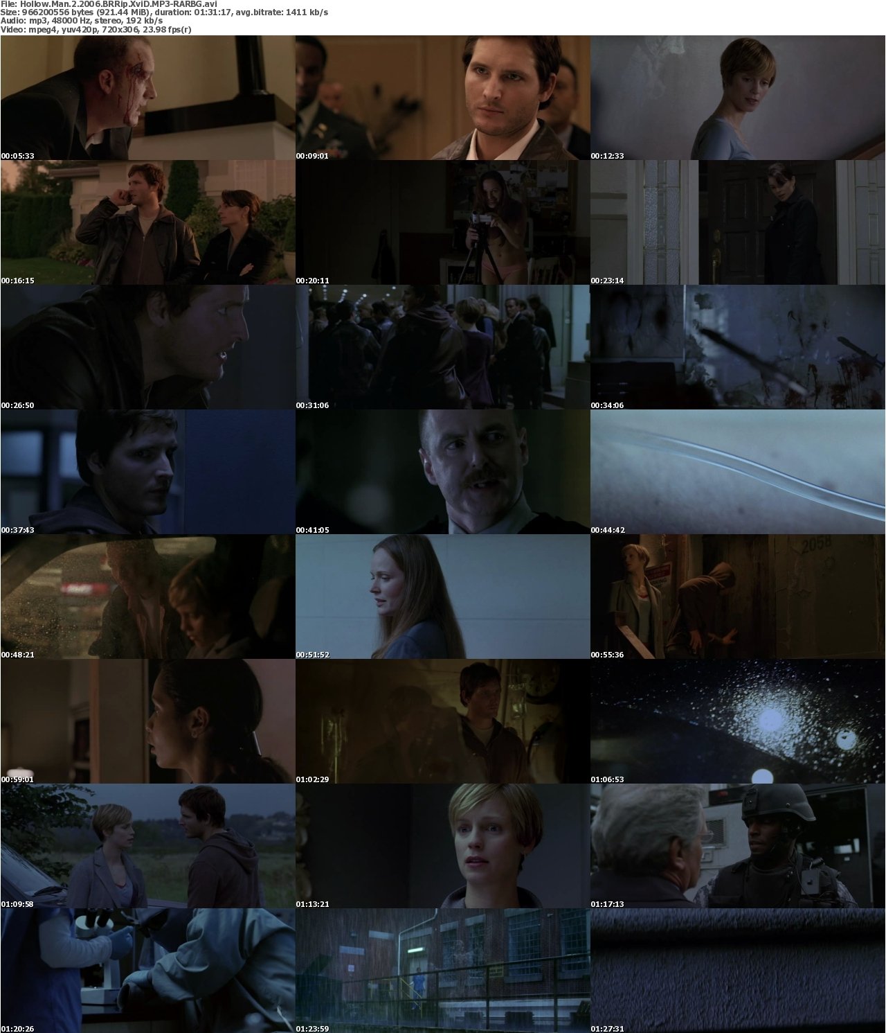 Hollow Man 2 2006 BRRip XviD MP3-RARBG