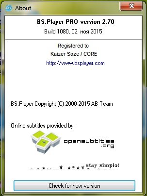 BS.Player Pro 2.70 Build 1080Final Multilingual