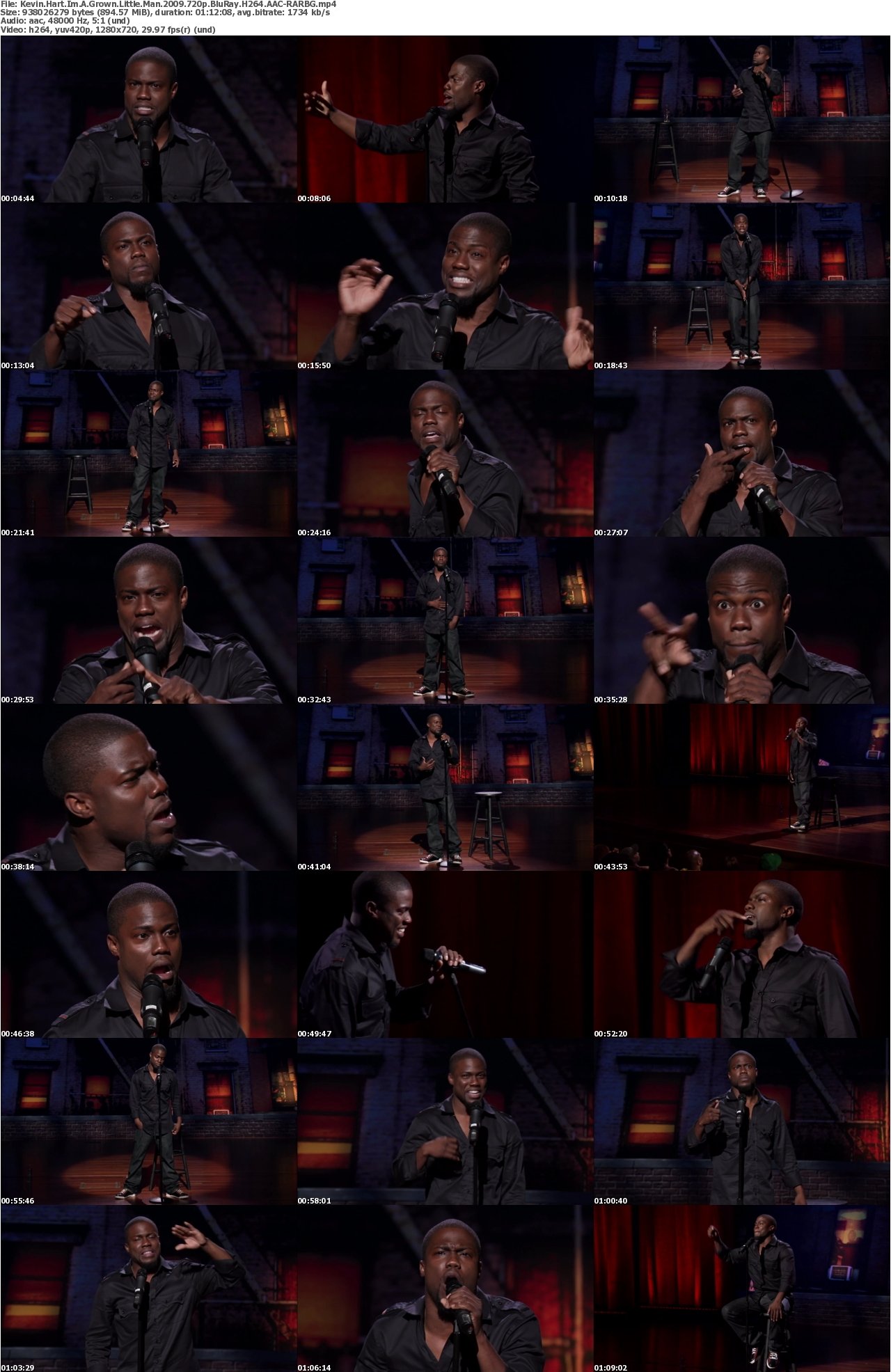 Kevin Hart Im A Grown Little Man 2009 720p BluRay H264 AAC-RARBG