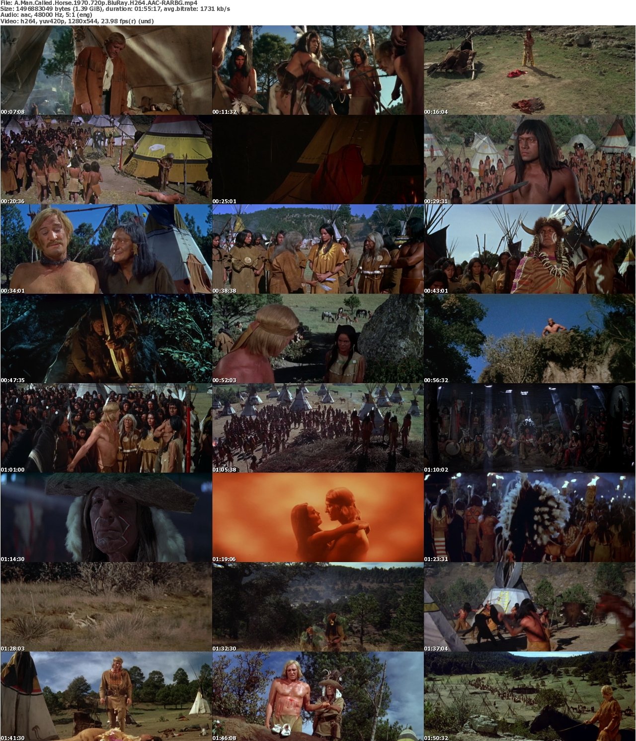 A Man Called Horse 1970 720p BluRay H264 AAC-RARBG