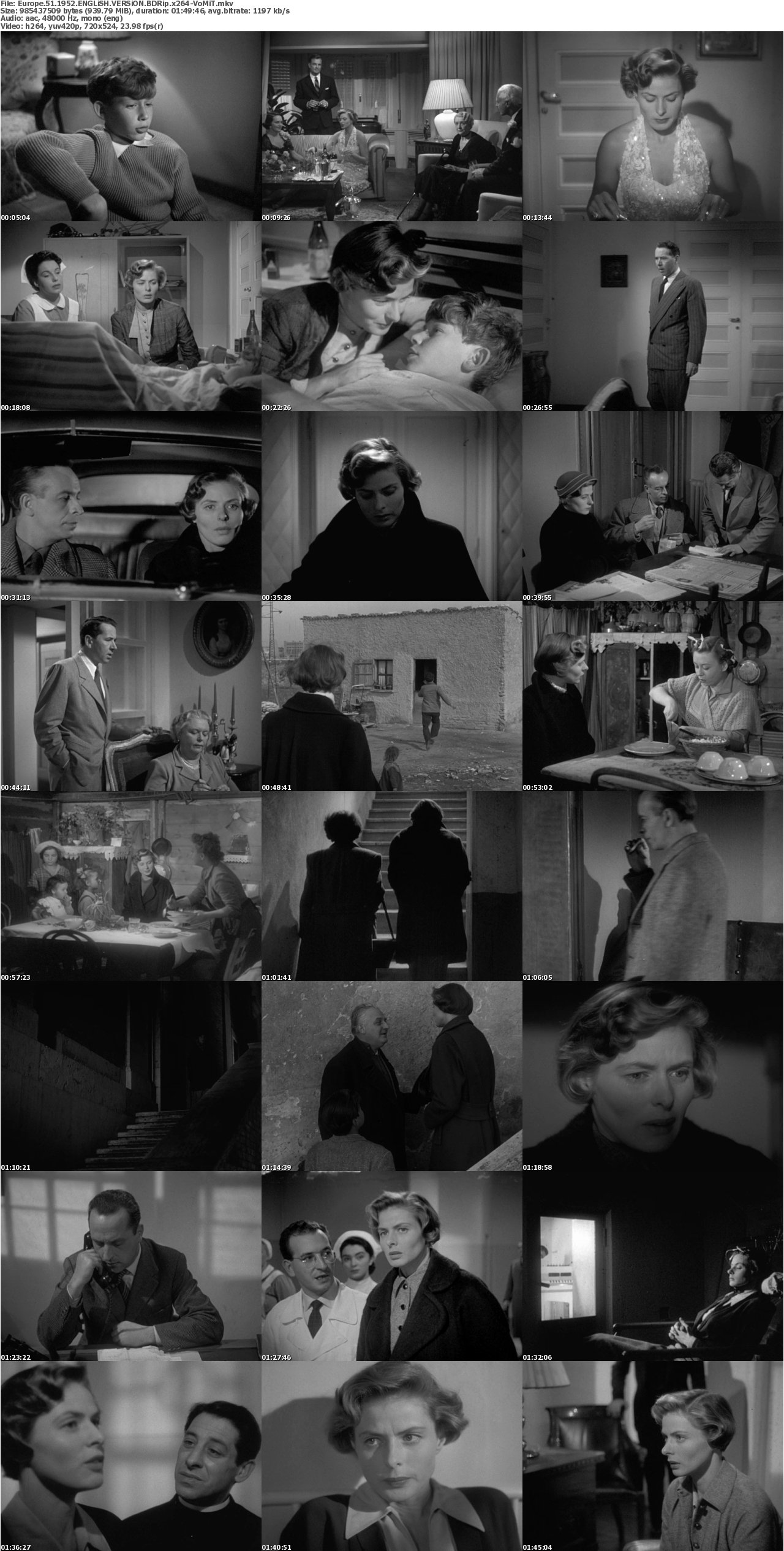 Europe 51 1952 ENGLiSH VERSiON BDRip x264-VoMiT