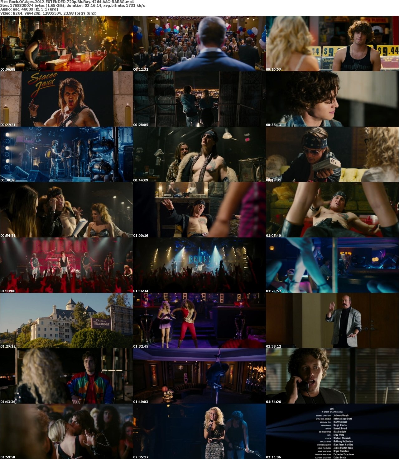 Rock Of Ages 2012 EXTENDED 720p BluRay H264 AAC-RARBG