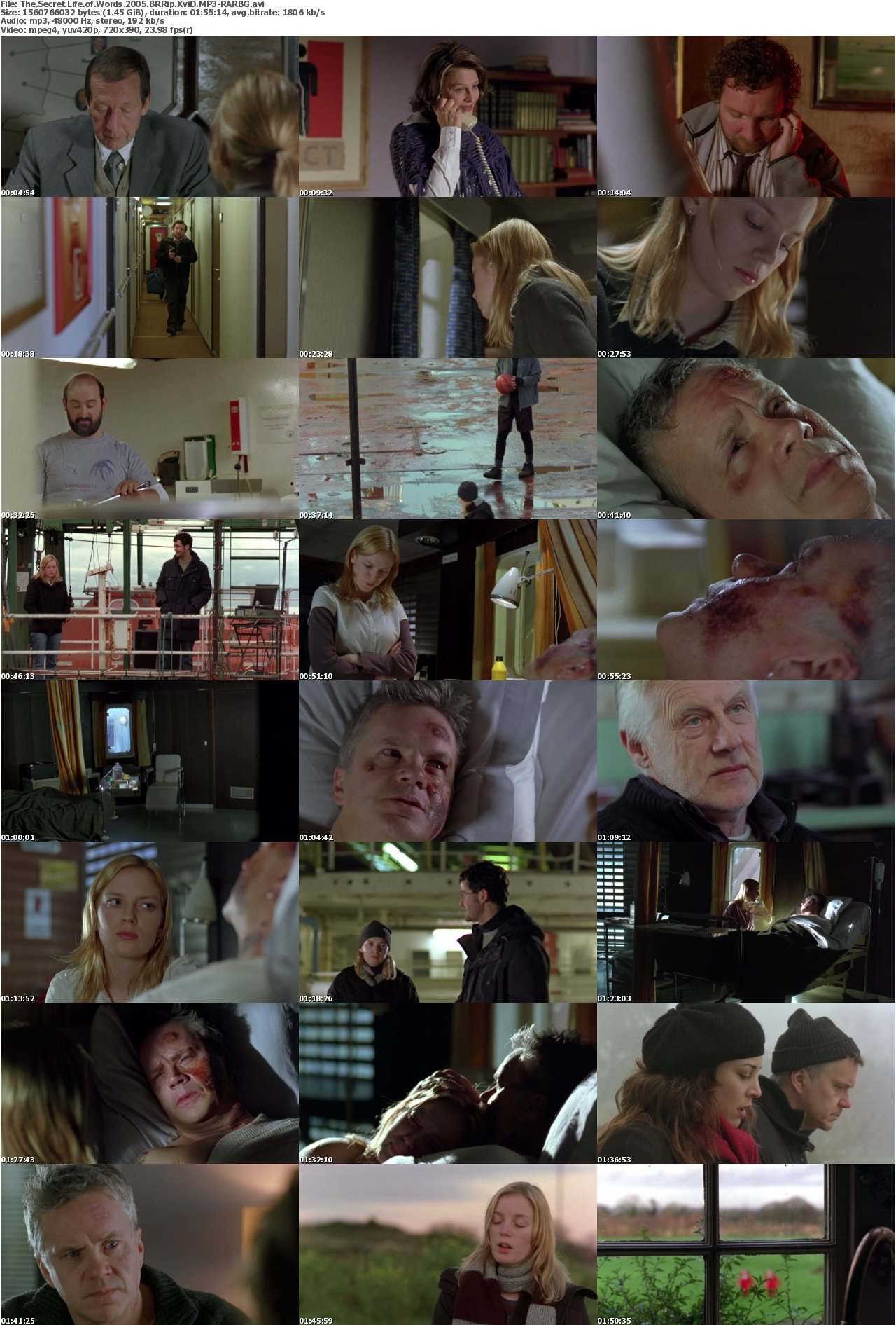The Secret Life of Words 2005 BRRip XviD MP3-RARBG
