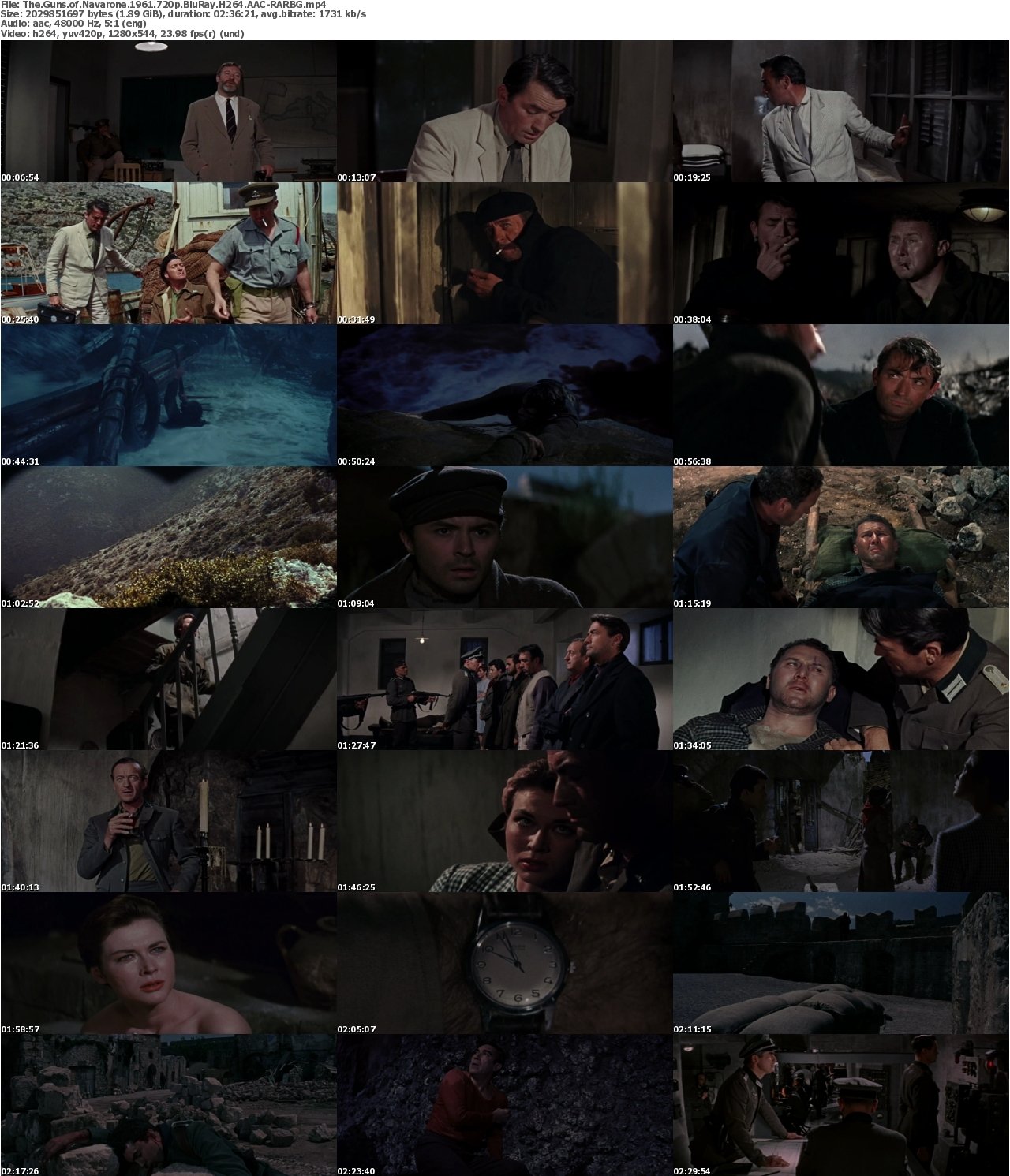 The Guns of Navarone 1961 720p BluRay H264 AAC-RARBG