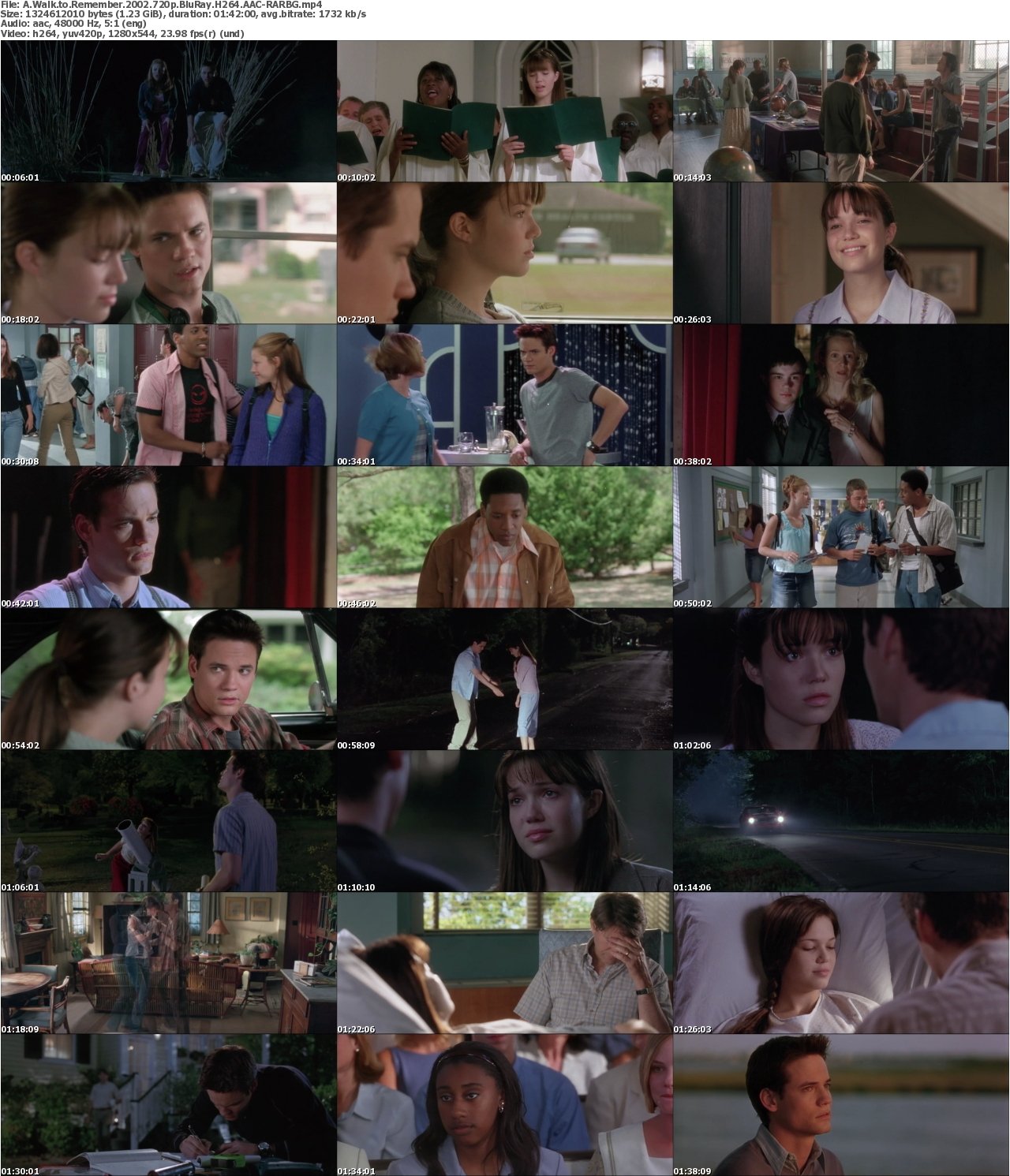 A Walk to Remember 2002 720p BluRay H264 AAC-RARBG