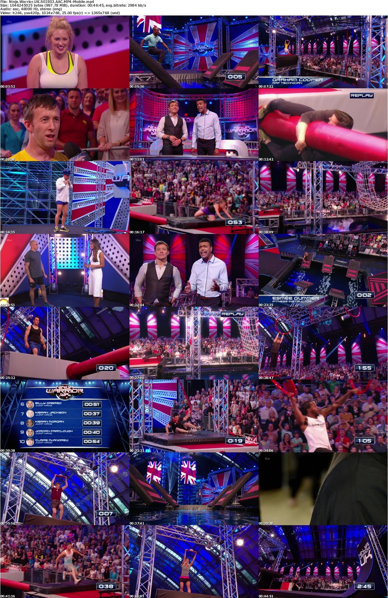 Ninja Warrior UK S02E03 AAC MP4-Mobile