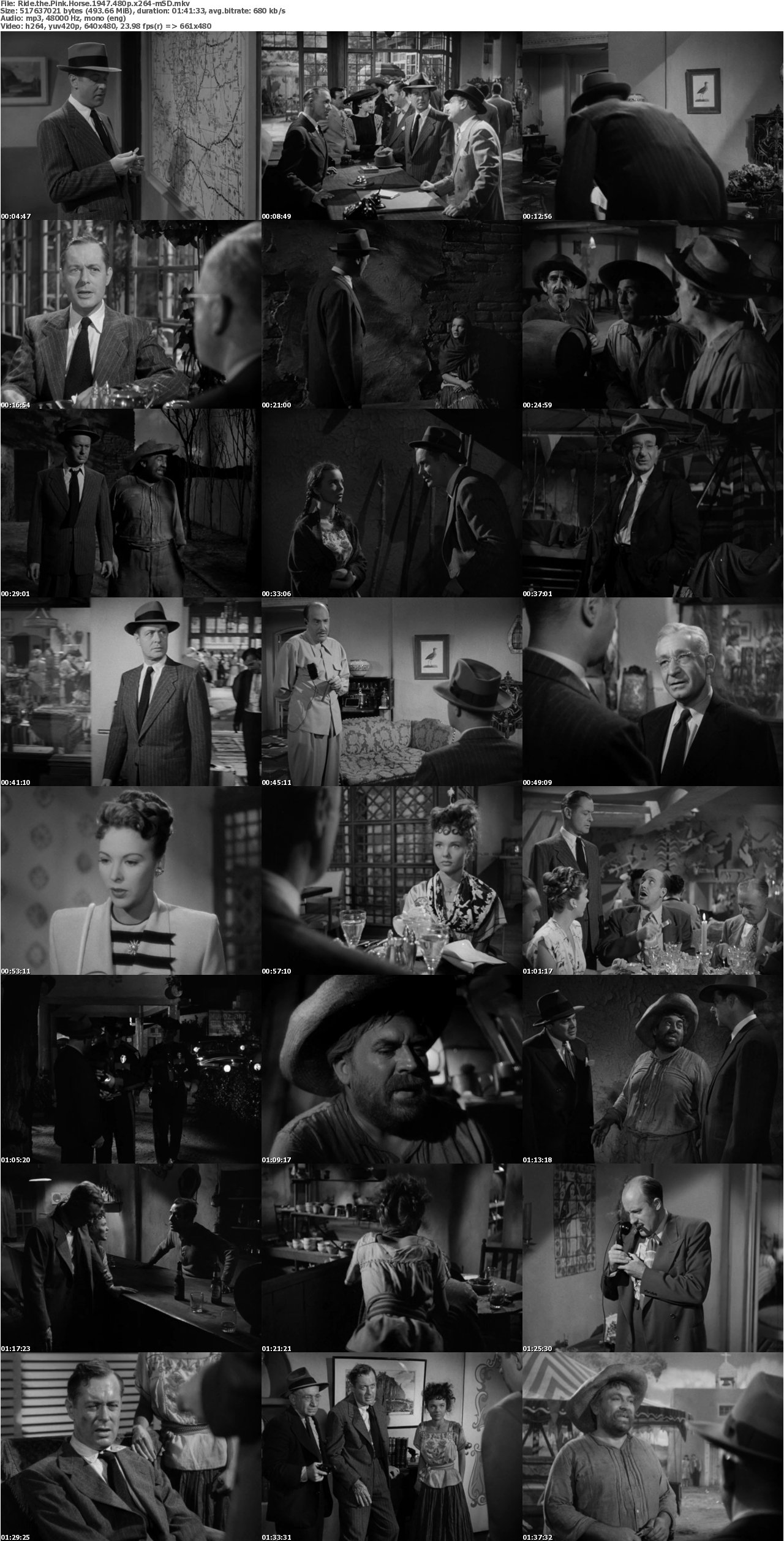 Ride the Pink Horse 1947 480p x264-mSD