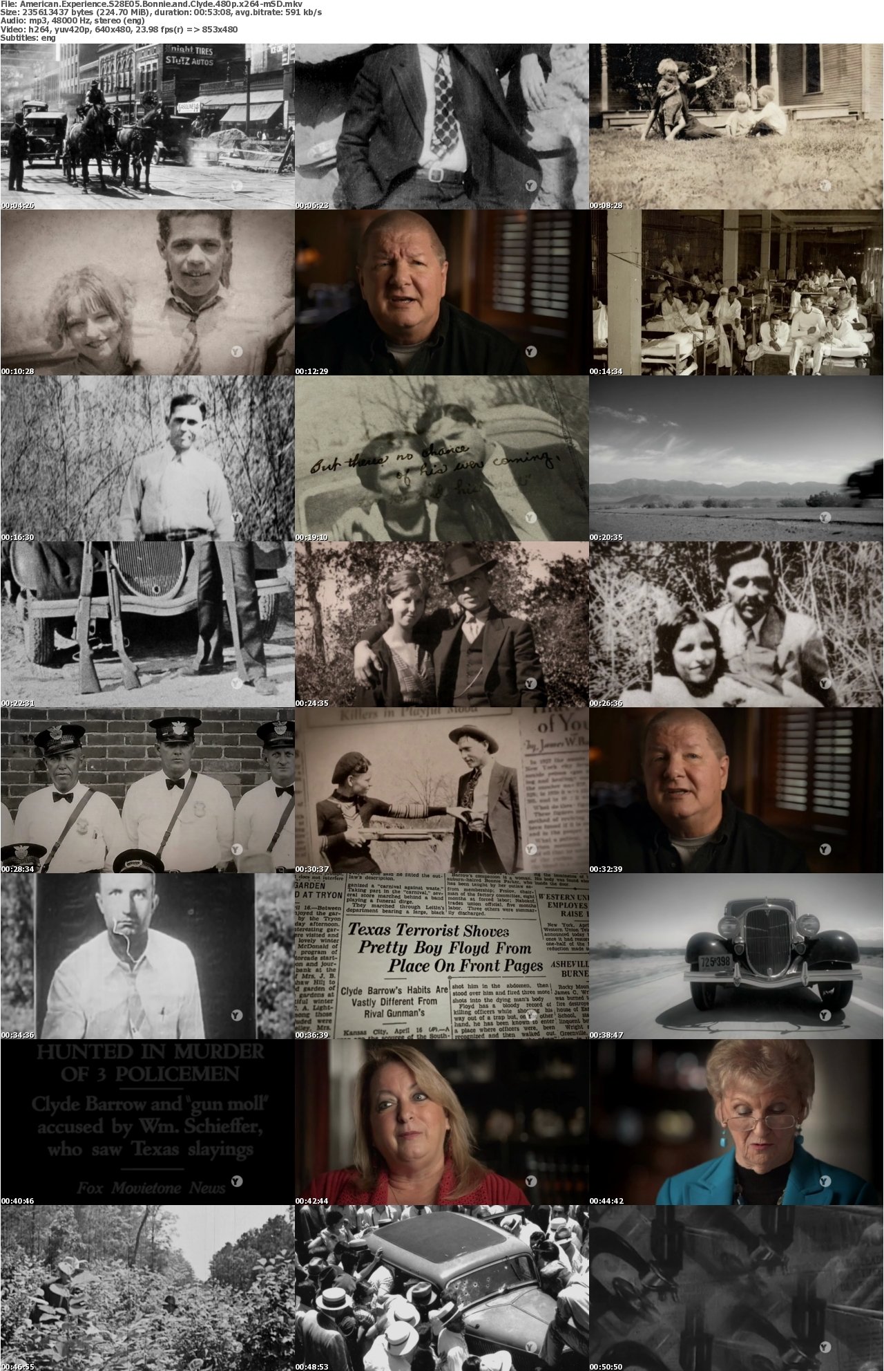 American Experience S28E05 Bonnie and Clyde 480p x264-mSD