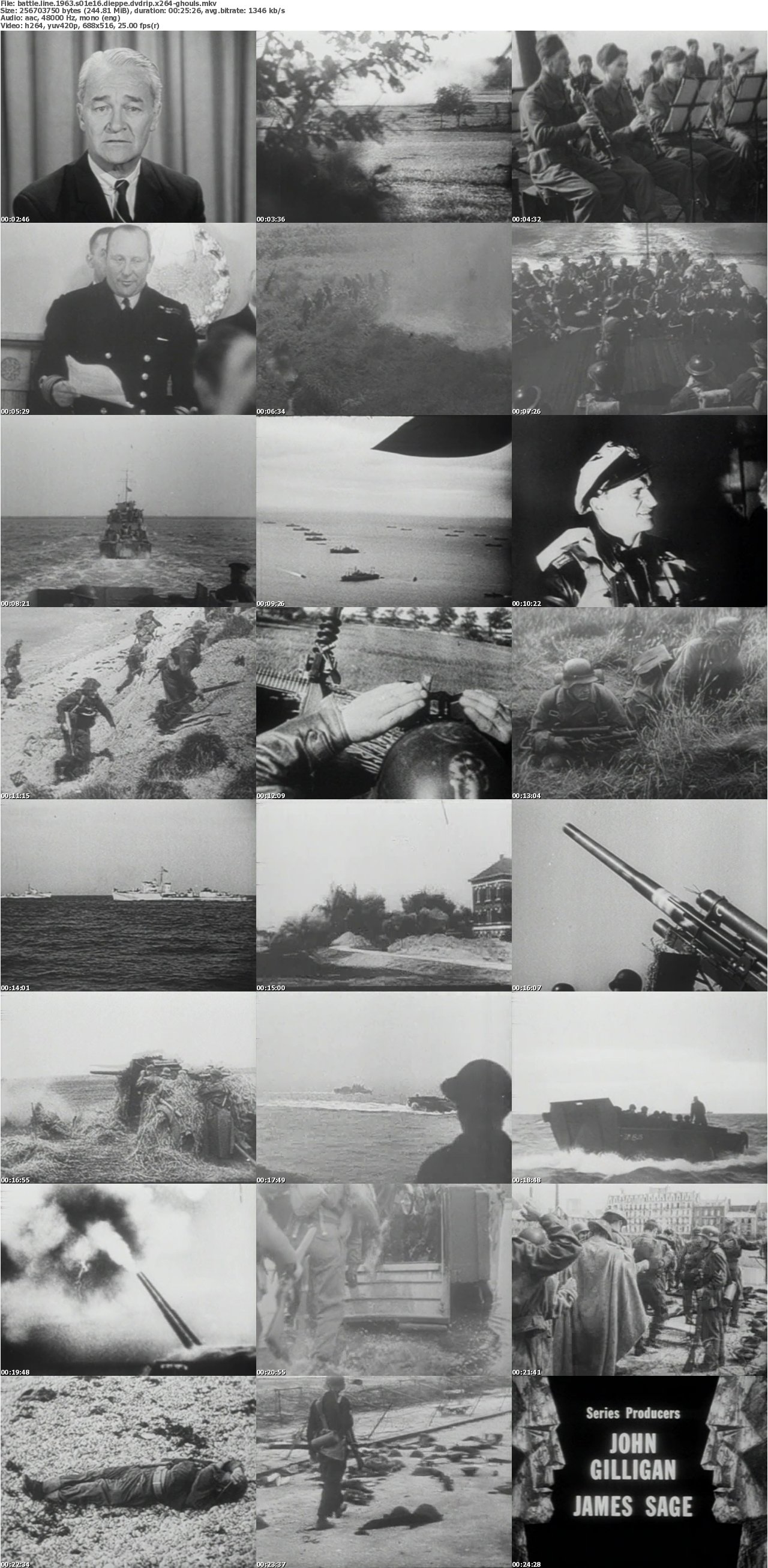 Battle Line 1963 S01E16 Dieppe DVDRip x264-GHOULS