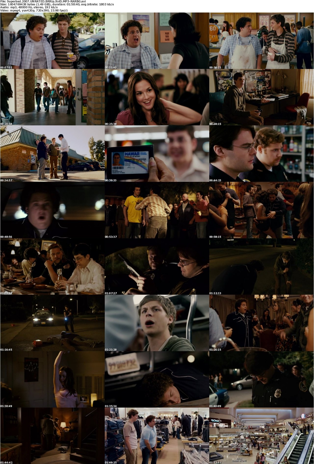 Superbad 2007 UNRATED BRRip XviD MP3-RARBG