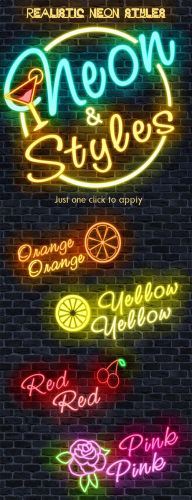 GraphicRiver 50 Realistic Neon Text Styles
