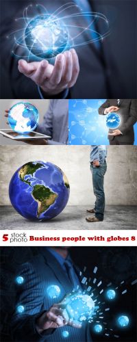 Photos - Business people with globes 8