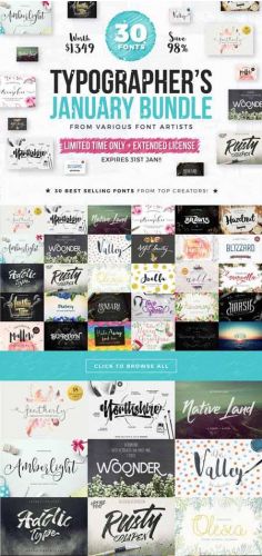 CreativeMarket+-+Typographer%27s+January+Dream+Bundle