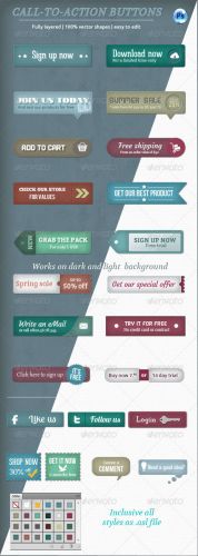 Graphicriver Call-To-Action Buttons Vol.II