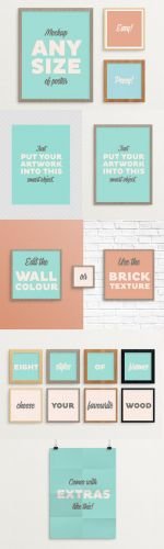 Creativemarket Poster Frame Mockup