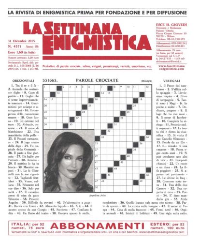La Settimana Enigmistica - 31 Dicembre 2015