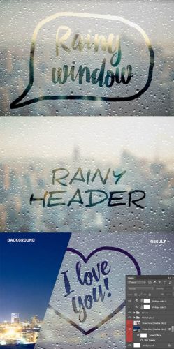  CreativeMarket Rainy Window Effect Smart Layers