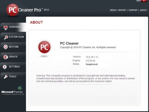 PC Cleaner Pro 2016 14.0.16.1.11
