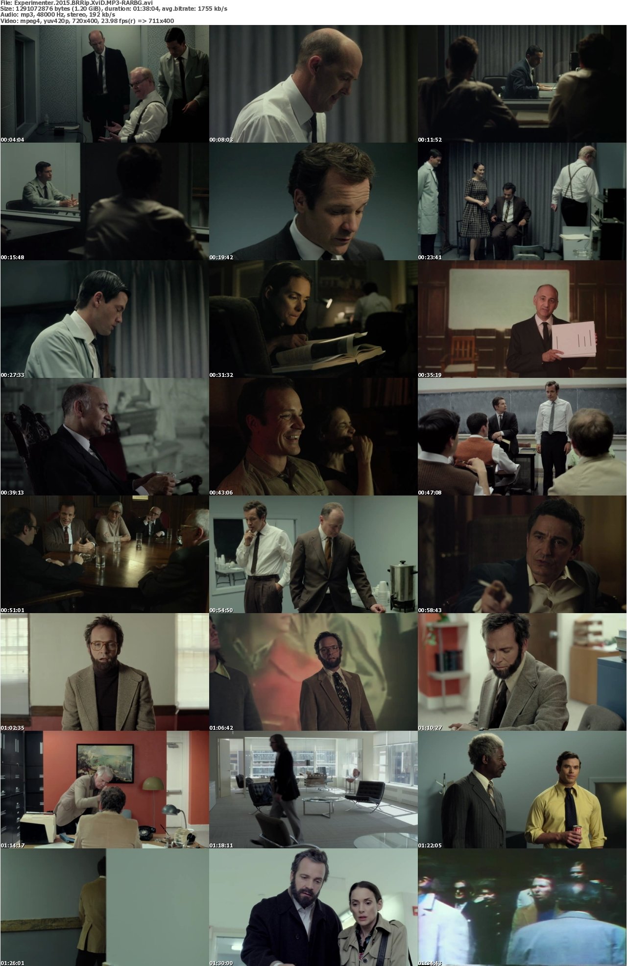 Experimenter 2015 BRRip XviD MP3-RARBG