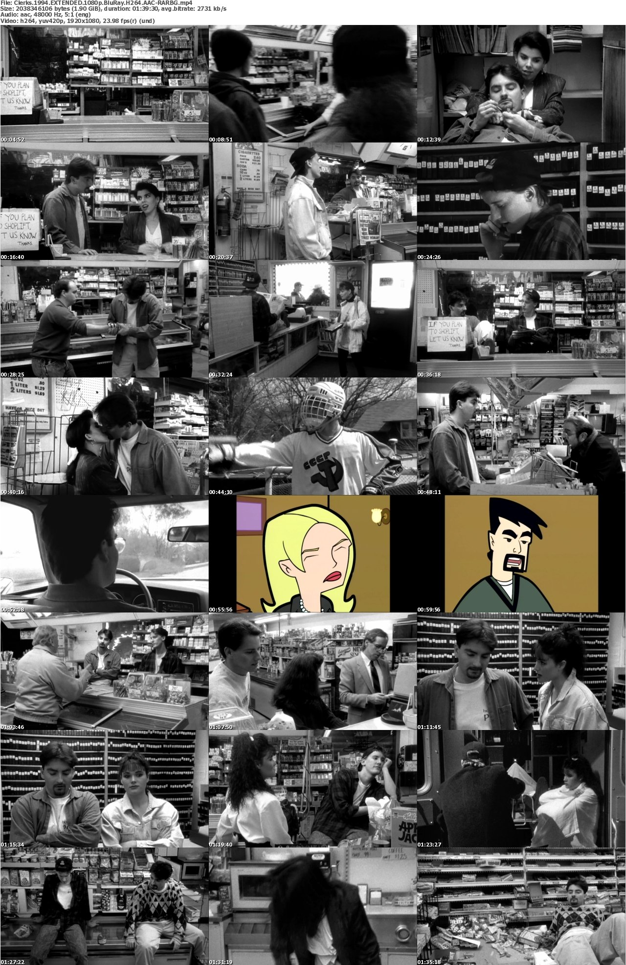 Clerks 1994 EXTENDED 1080p BluRay H264 AAC-RARBG