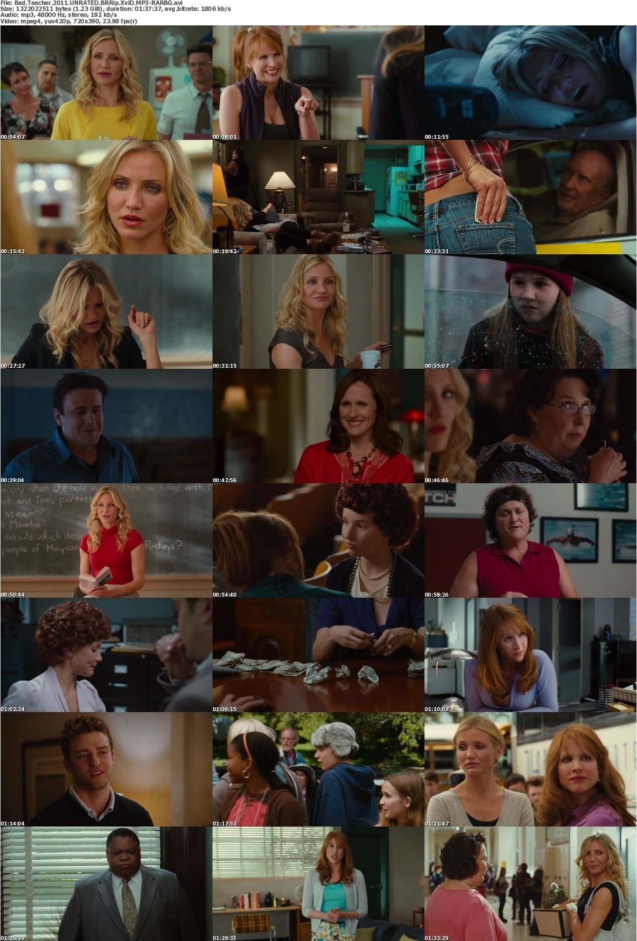 Bad Teacher 2011 UNRATED BRRip XviD MP3-RARBG