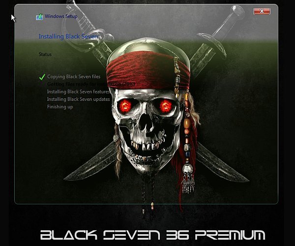 Windows 7 Black Premium 36 Dark x64 + Office 2016 (Feb 2016)