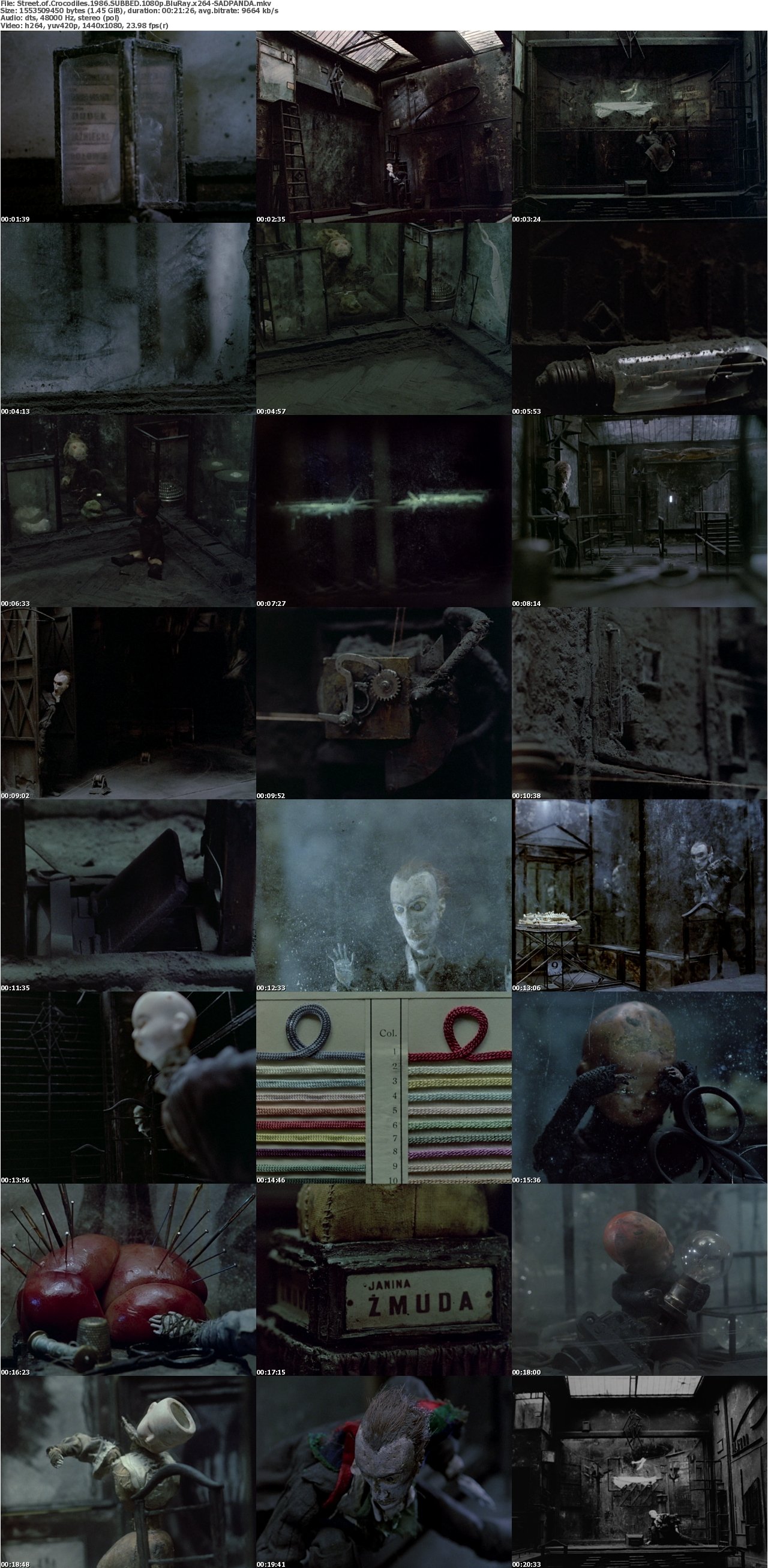 Street of Crocodiles 1986 SUBBED 1080p BluRay x264-SADPANDA