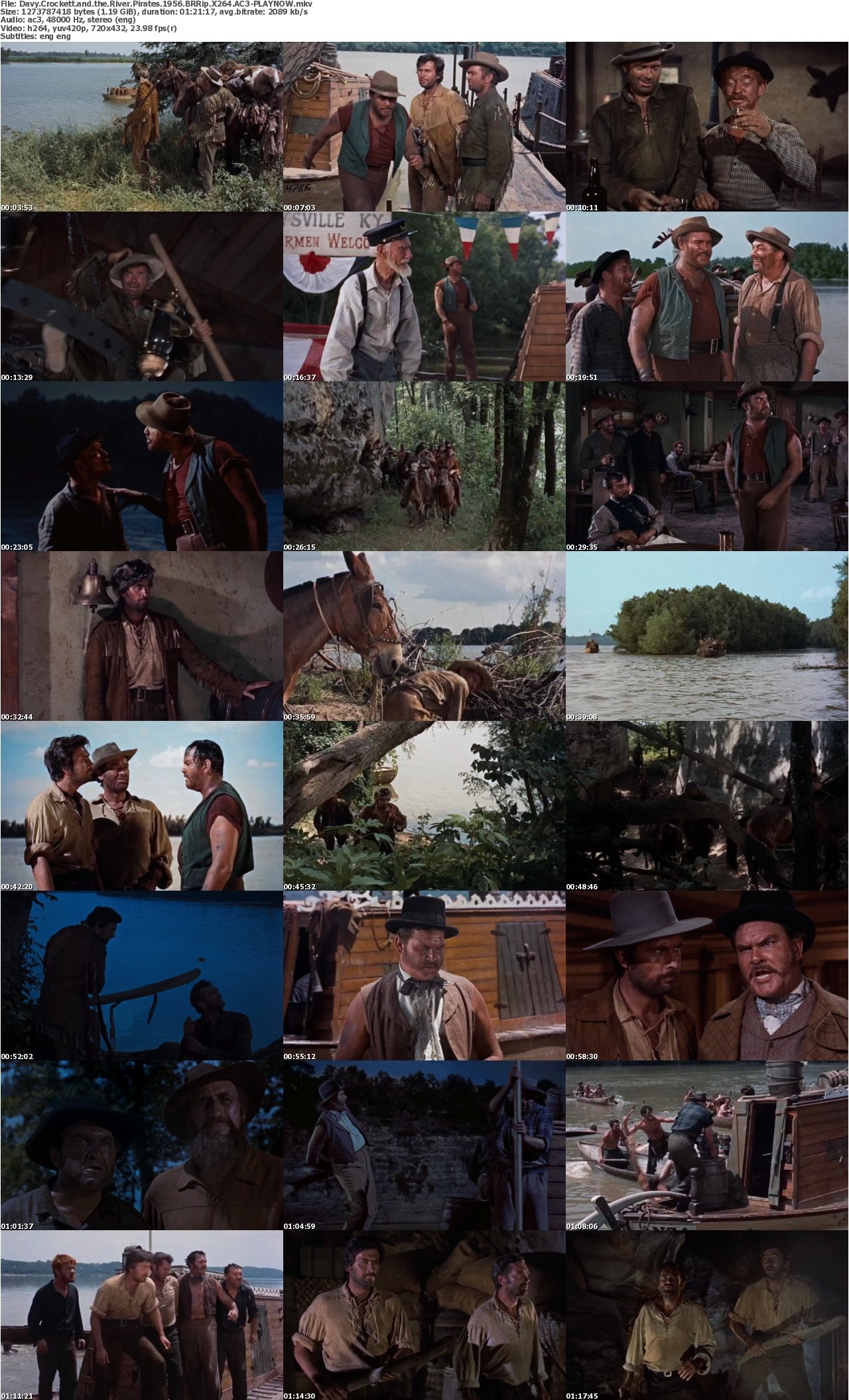 Davy Crockett and the River Pirates 1956 BRRip X264 AC3-PLAYNOW