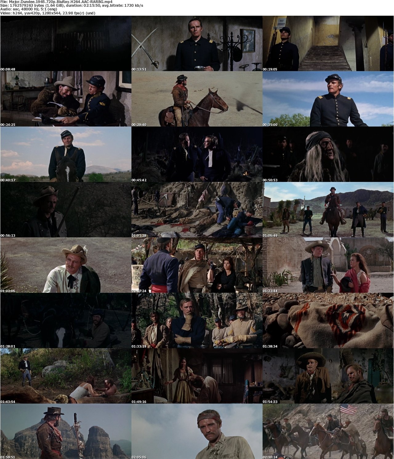 Major Dundee 1965 720p BluRay H264 AAC-RARBG