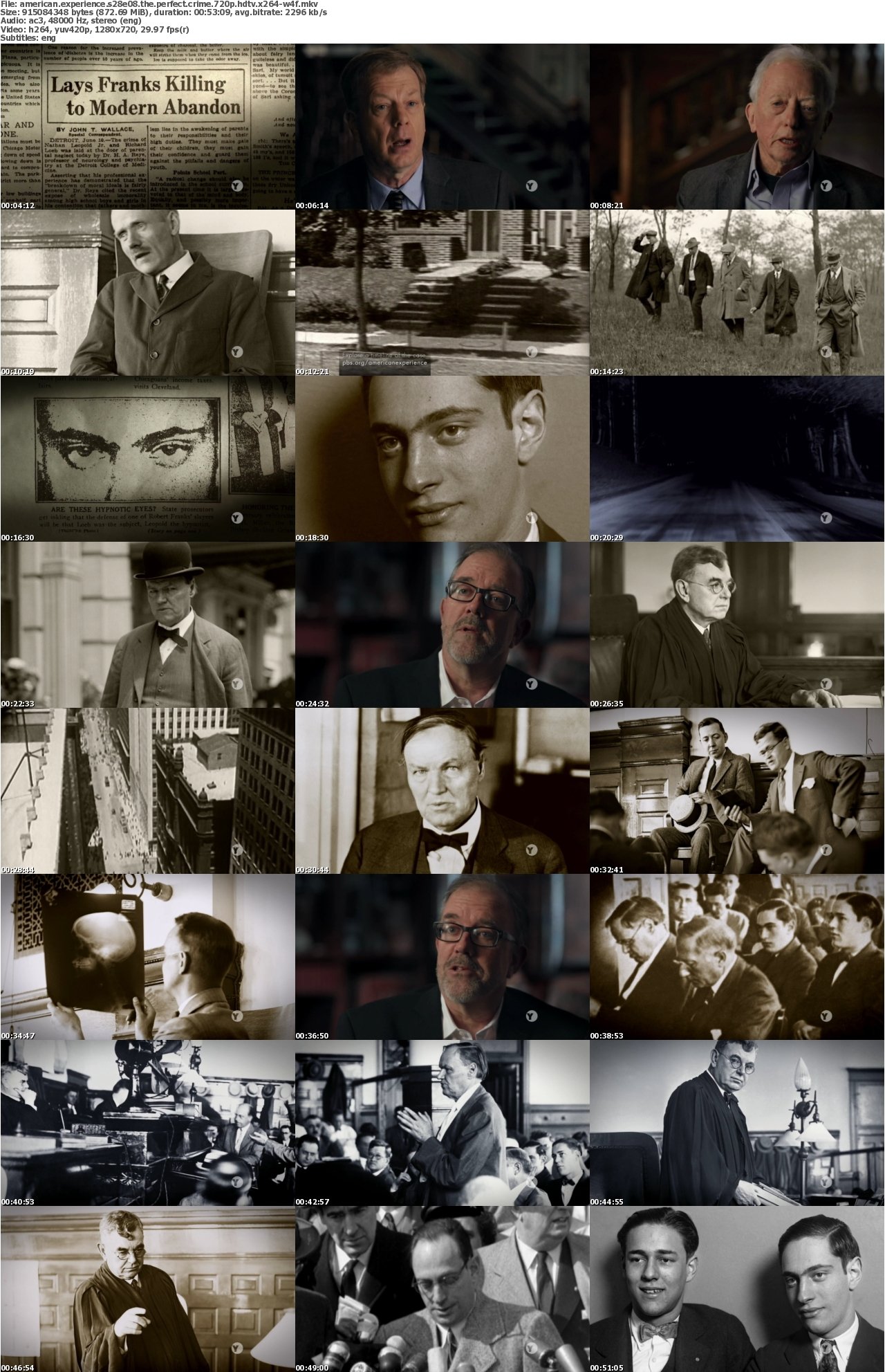 American Experience S28E08 The Perfect Crime 720p HDTV x264-W4F