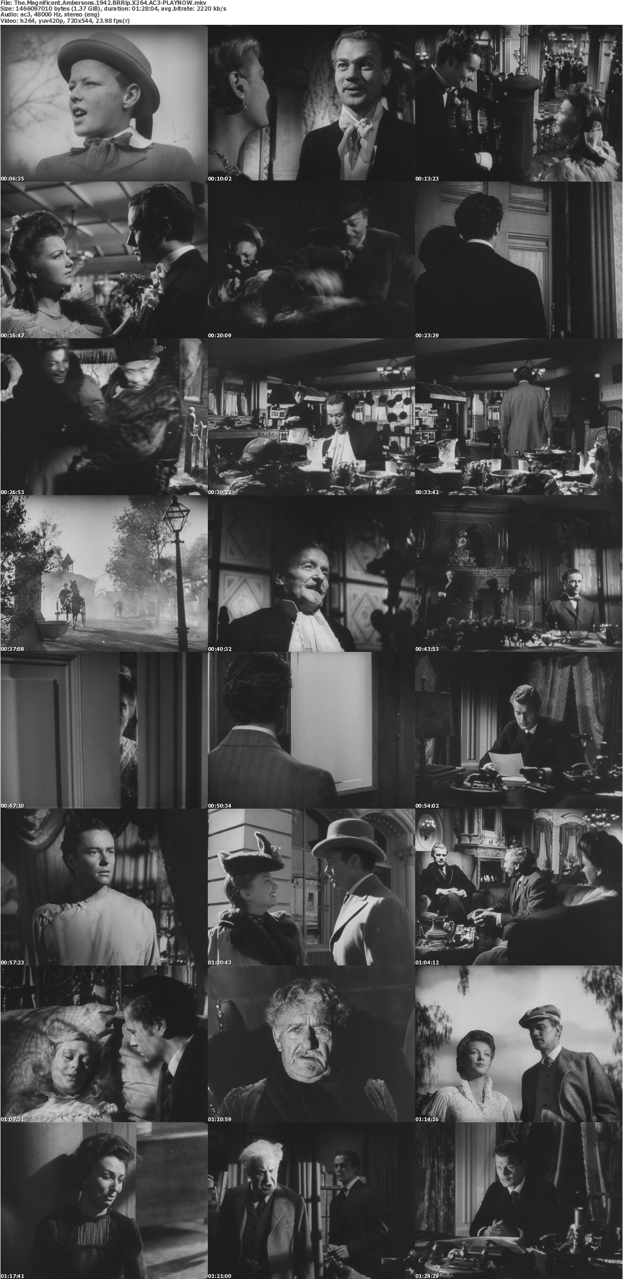 The Magnificent Ambersons 1942 BRRip X264 AC3-PLAYNOW