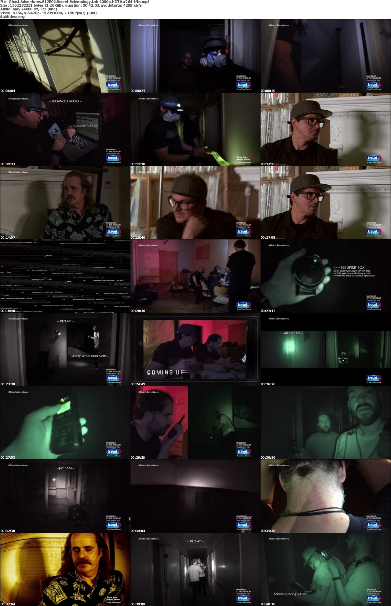 Ghost Adventures S12E02 Secret Scientology Lab 1080p HDTV x264-tNe