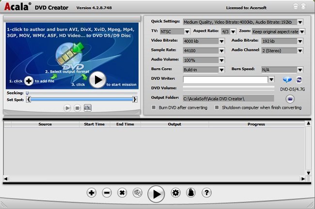 Acala DVD Creator 4.2.8.748 + Portable