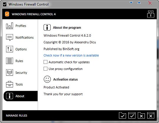 Windows Firewall Control 4.6.2.0