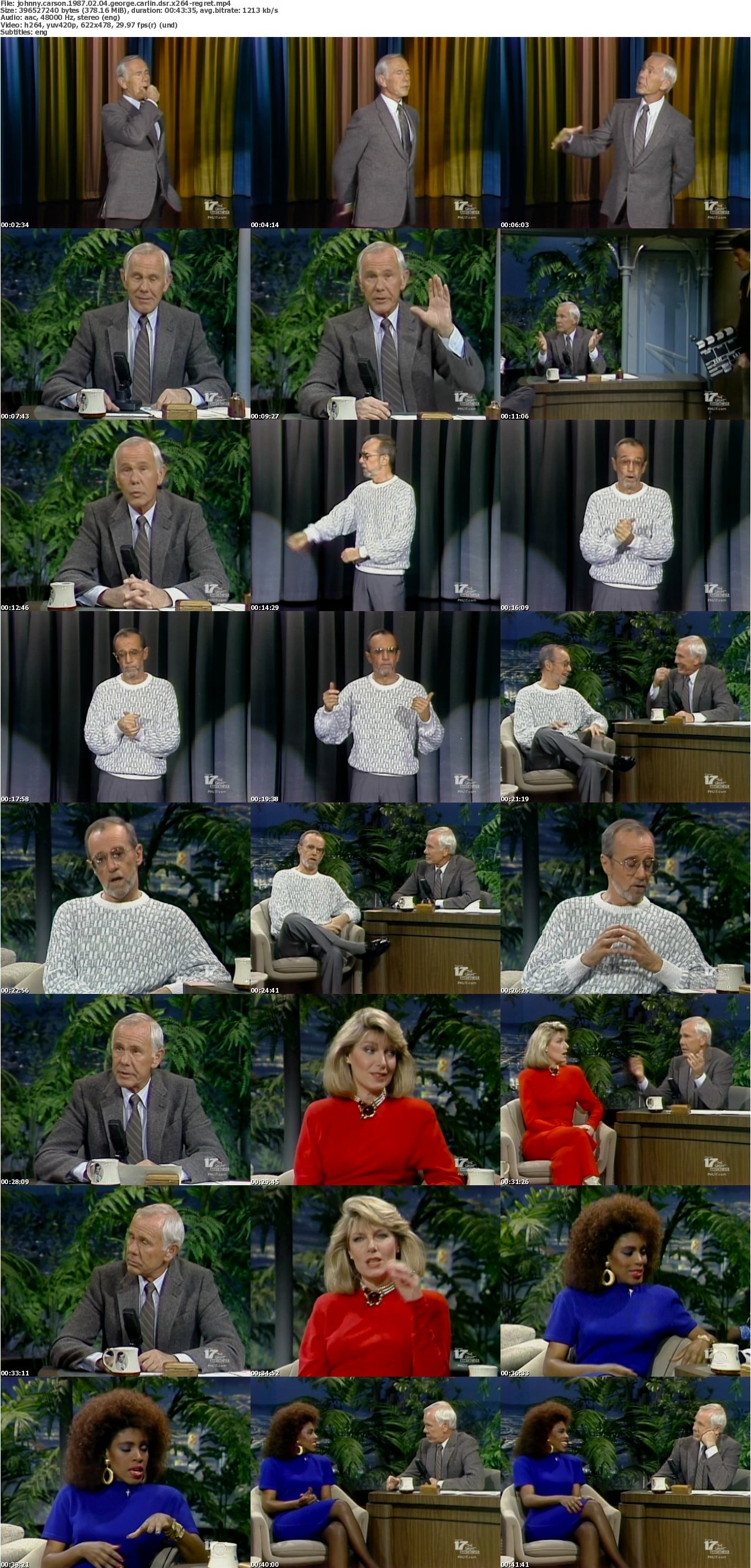 Johnny Carson 1987 02 04 George Carlin DSR x264-REGRET