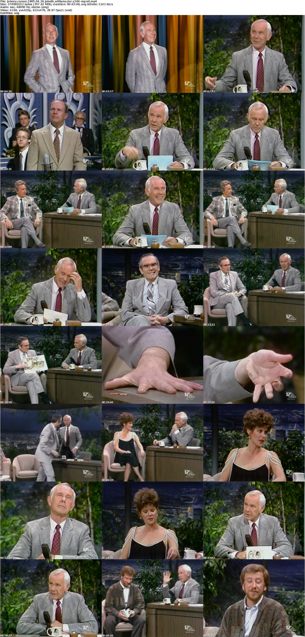 Johnny Carson 1985 04 26 JoBeth Williams DSR x264-REGRET