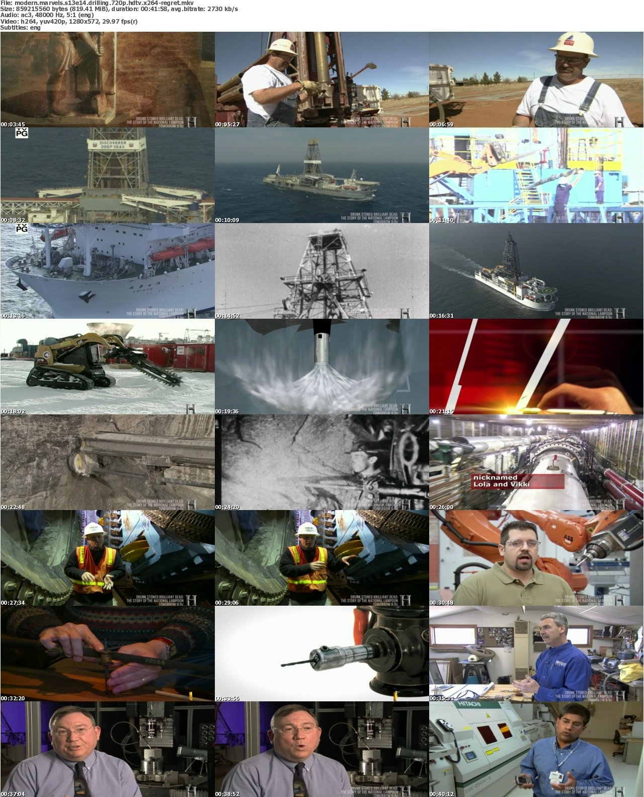 Modern Marvels S13E14 Drilling 720p HDTV x264-REGRET