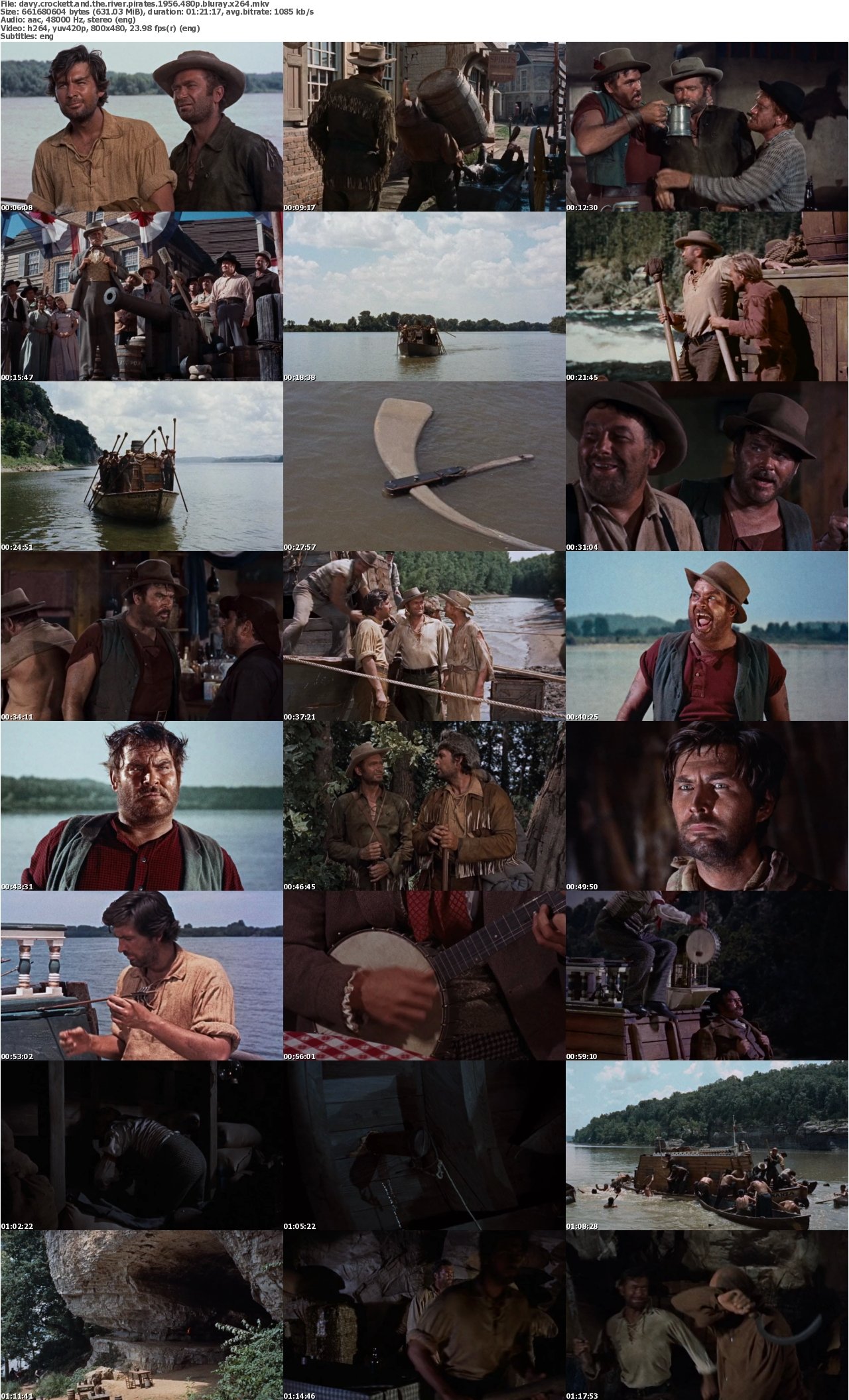 Davy Crockett and the River Pirates 1956 480p BluRay x264