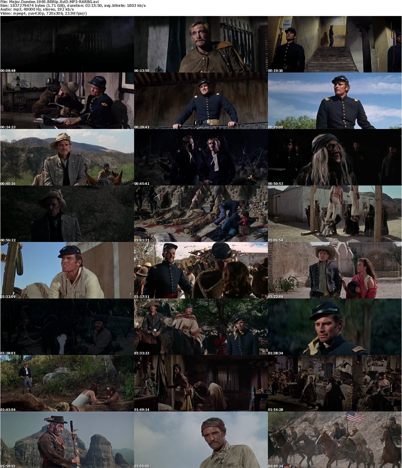Major Dundee 1965 BRRip XviD MP3-RARBG